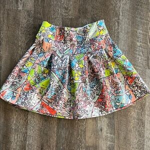 Anthropologie Paris Map Print Women's Skirt